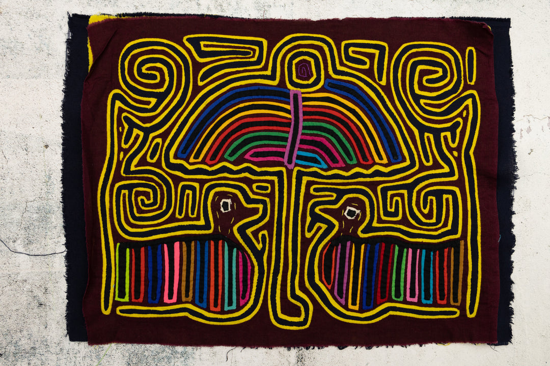 Duck Under Umbrella Panama Mola