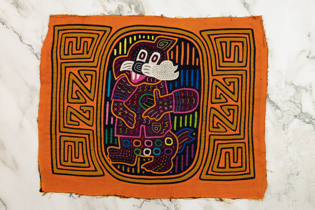 Orange Peter Rabbit Panama Mola