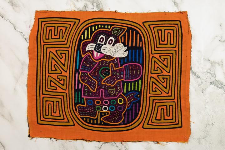 Orange Peter Rabbit Panama Mola