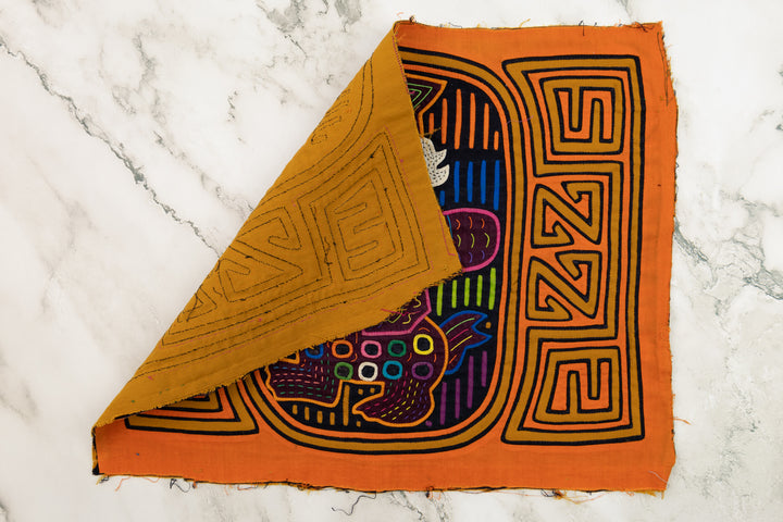 Orange Peter Rabbit Panama Mola