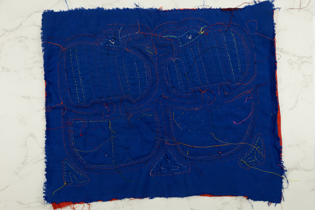 Handmade Rainbow Bird Panama Mola