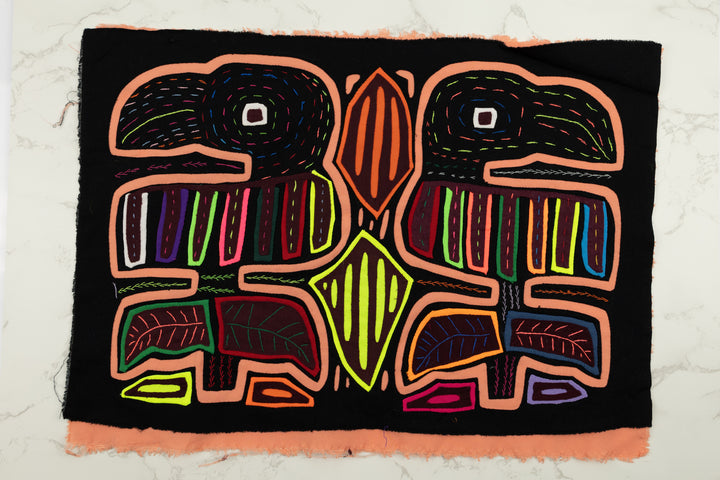 Handmade Toucan Parrot Panama Mola