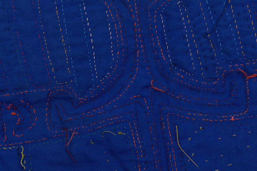 Handmade Rainbow Bird Panama Mola