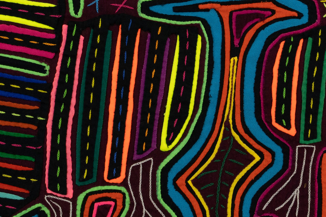 Handmade Gossip Bird Panama Mola