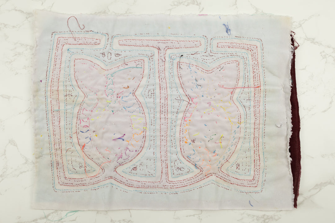 Handmade Easter Bunny Panama Mola