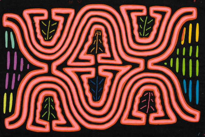 Pink Eight Leg Monster Panama Mola