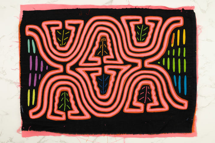 Pink Eight Leg Monster Panama Mola