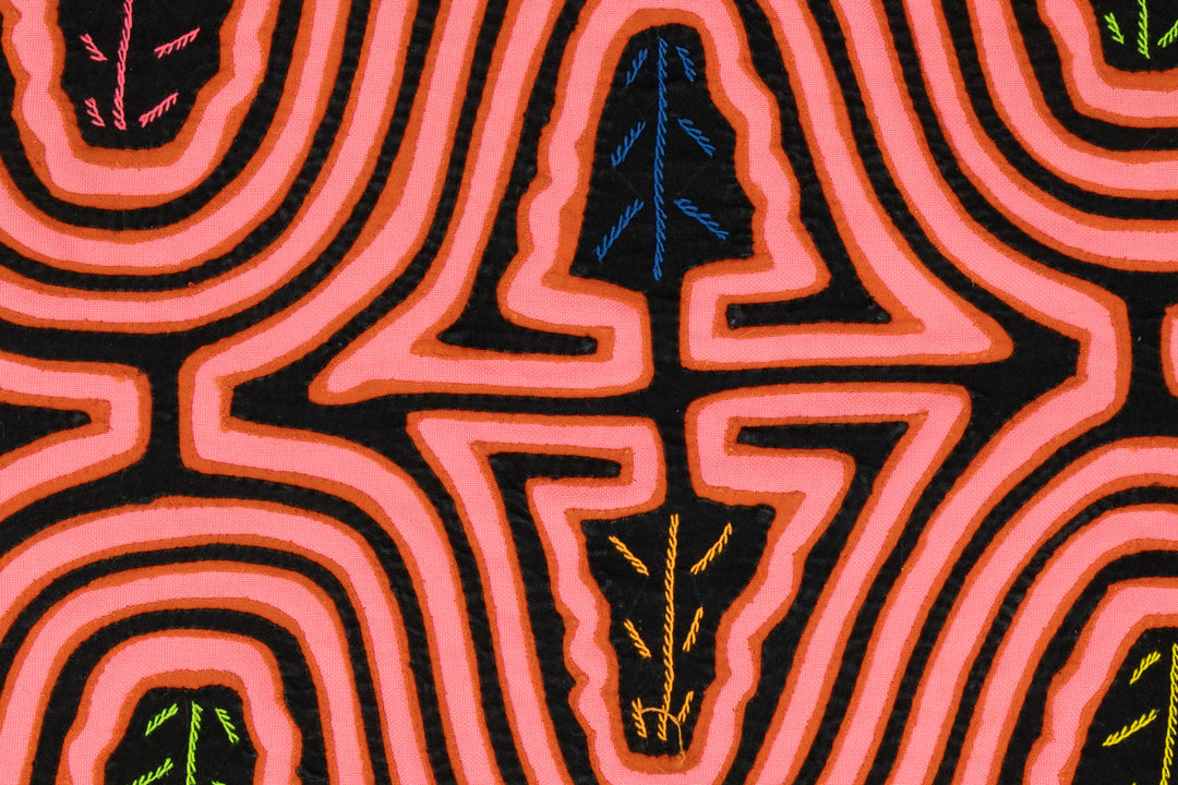 Pink Eight Leg Monster Panama Mola