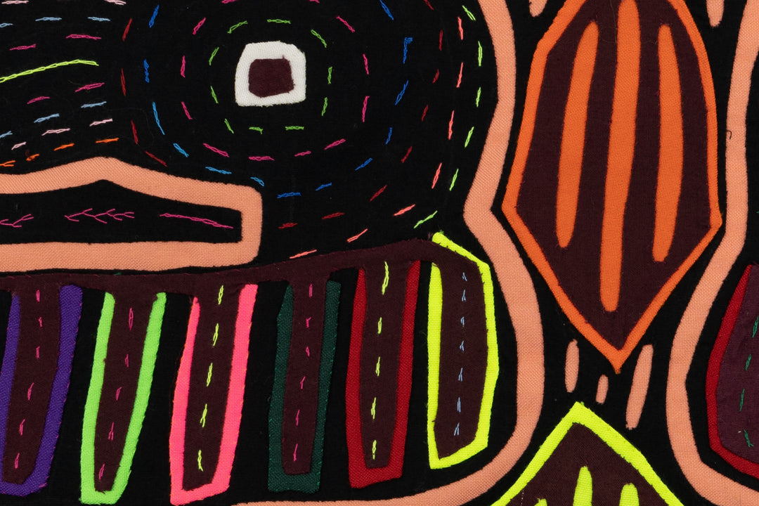 Handmade Toucan Parrot Panama Mola