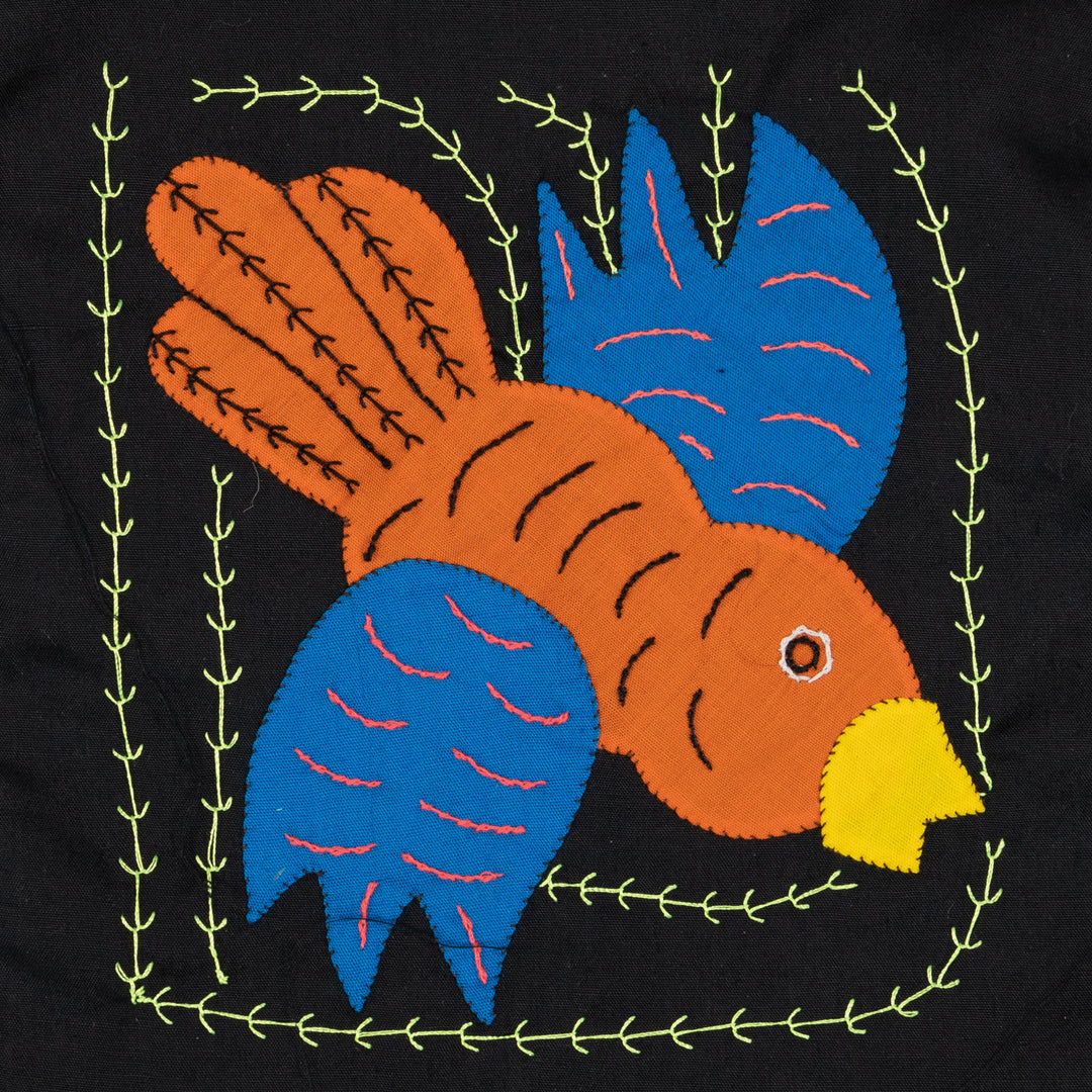 Orange And Blue Dive Bomber Bird Molita