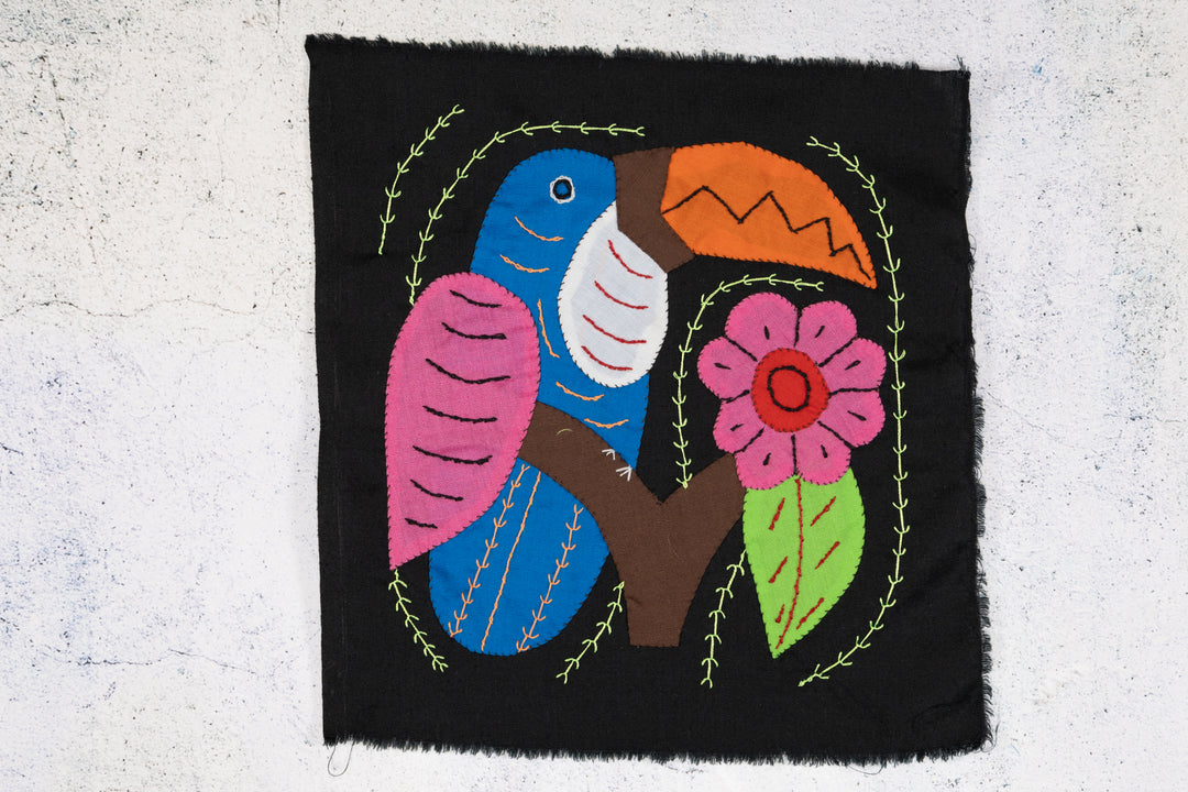 Pink And Blue Toucan Parrot Bird Molita