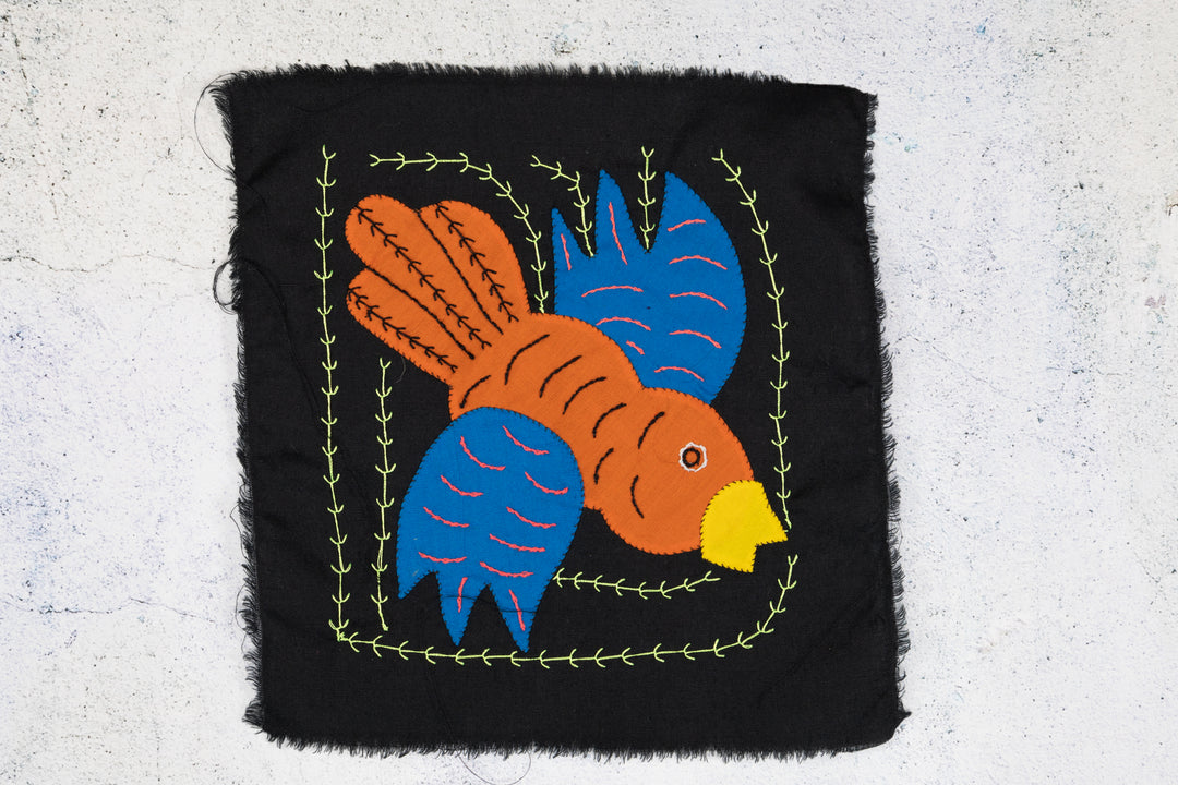 Orange And Blue Dive Bomber Bird Molita