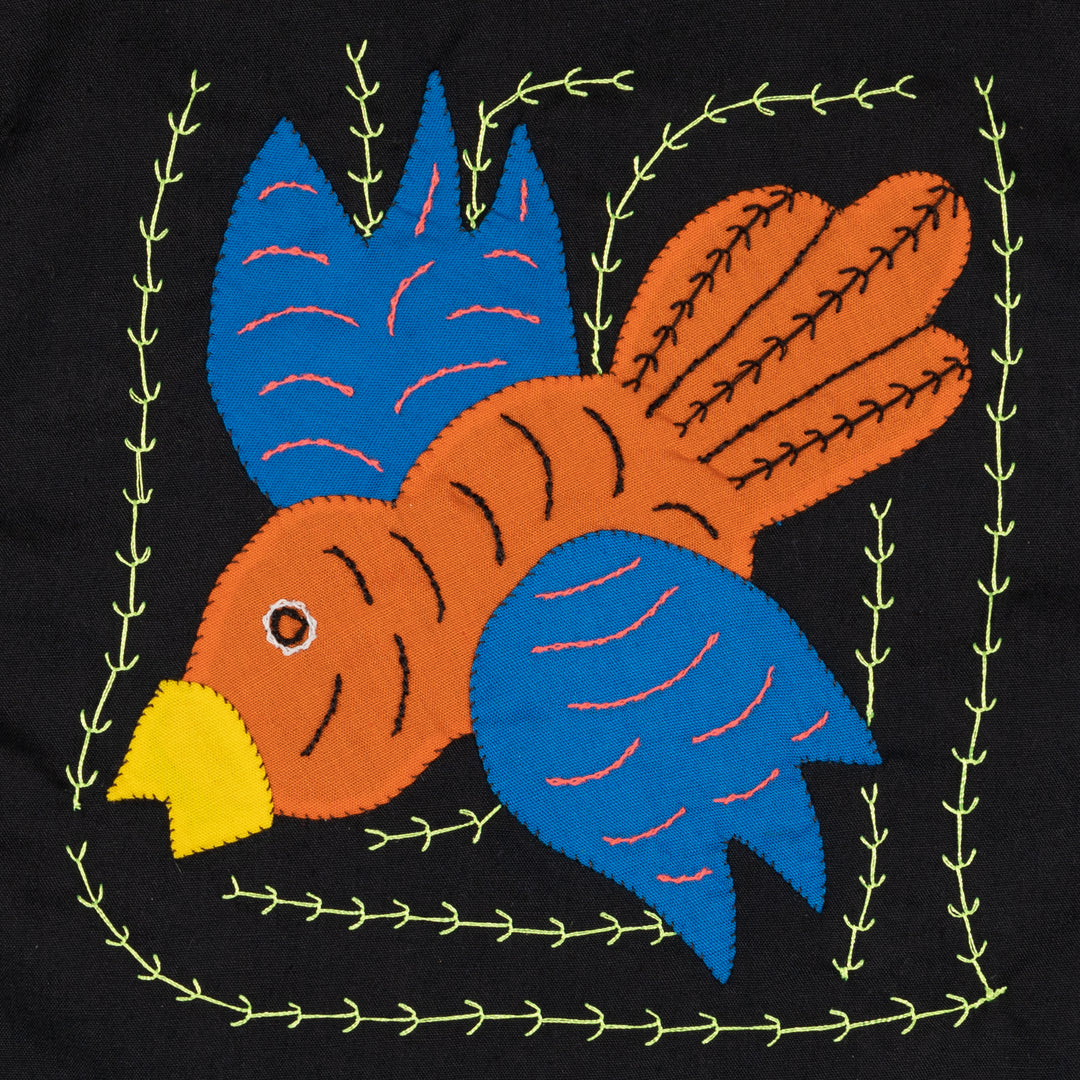 Orange And Blue Dive Bomber Bird Molita