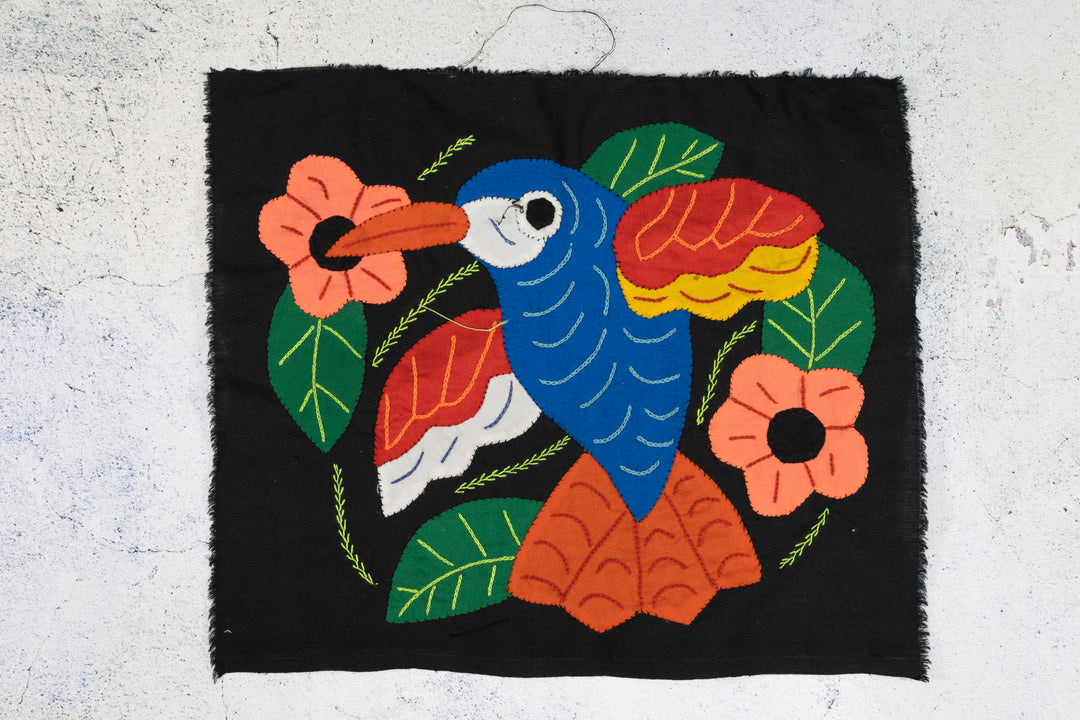 Blue Hummingbird with Flower Molita