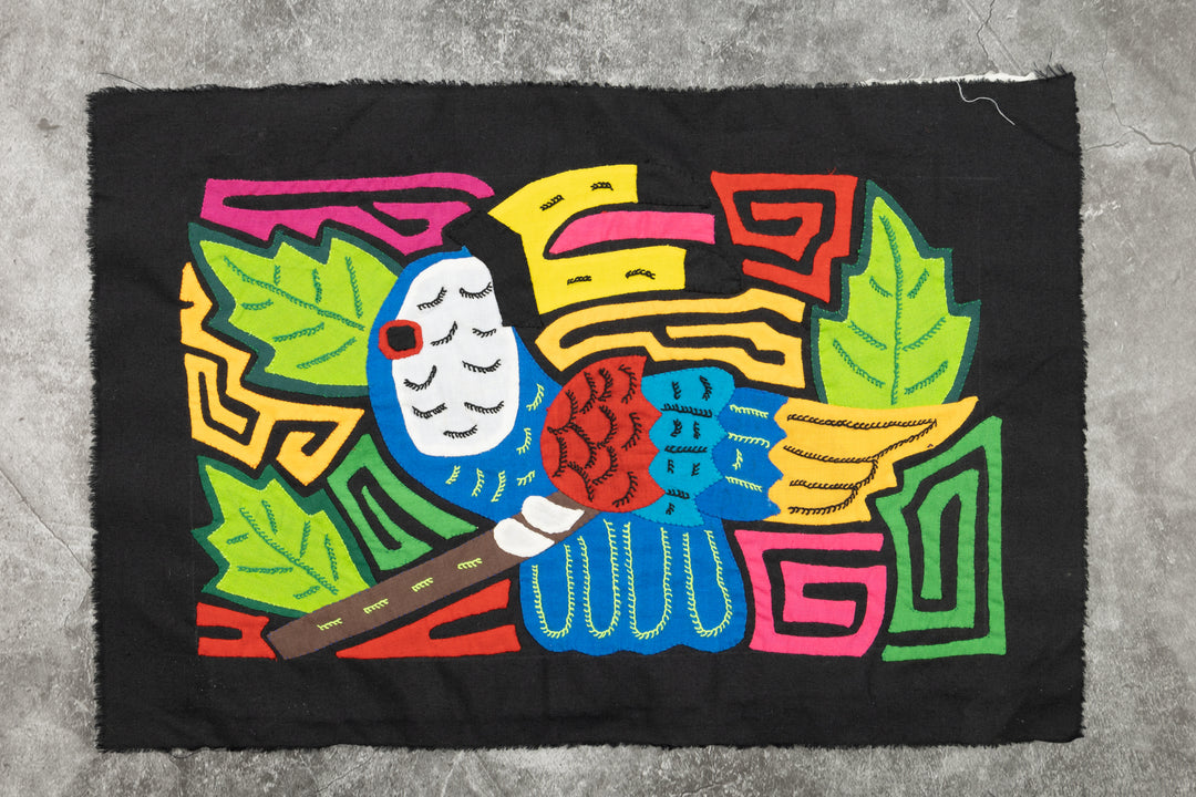 Bird Molita, Wall Decor, Panama Mola