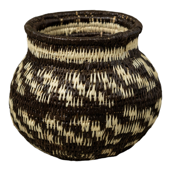 Small Black And White Rainforest Basket