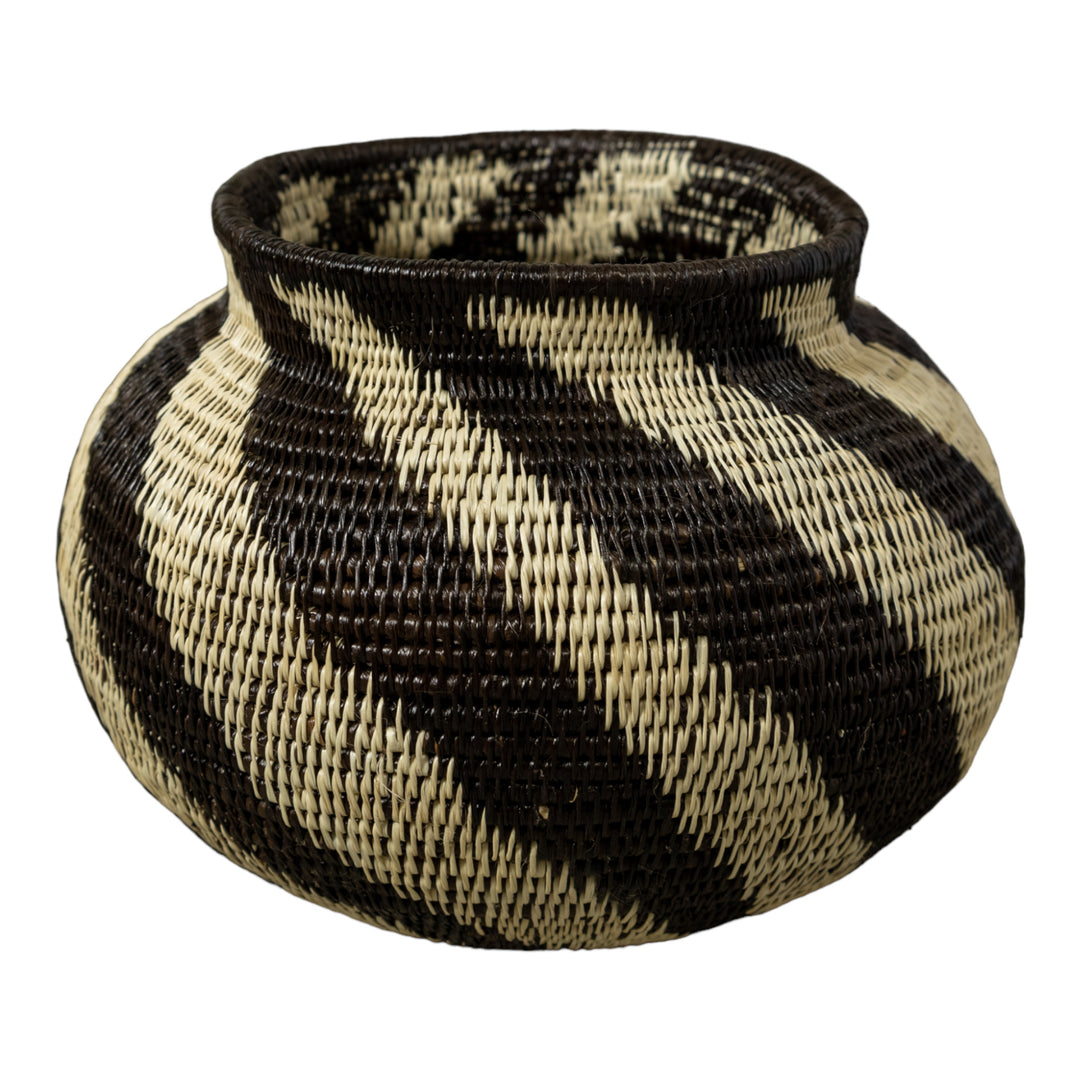 Black And White Swirl Rainforest Basket