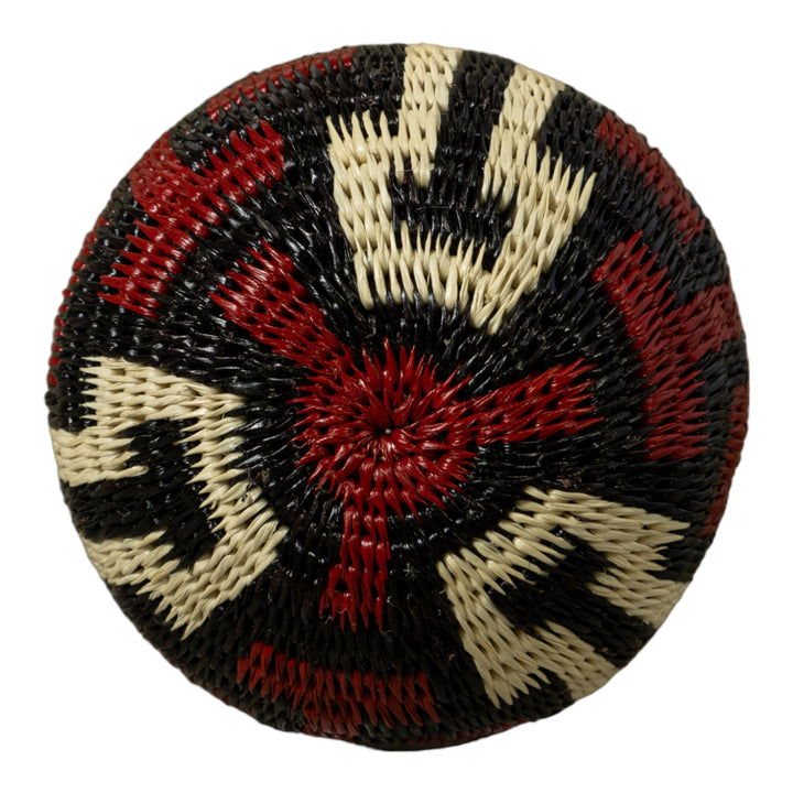 Dark Red Black And White Rainforest Basket