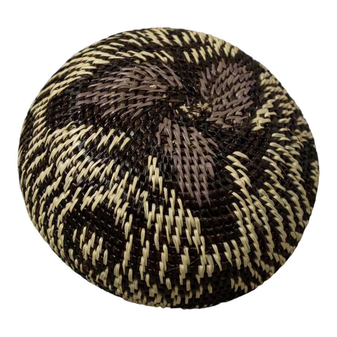 Black And White Rainforest Basket With Top