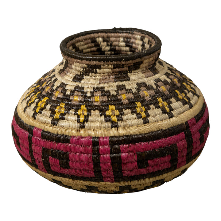 Multi-Color Greek Key Jungle Rainforest Basket