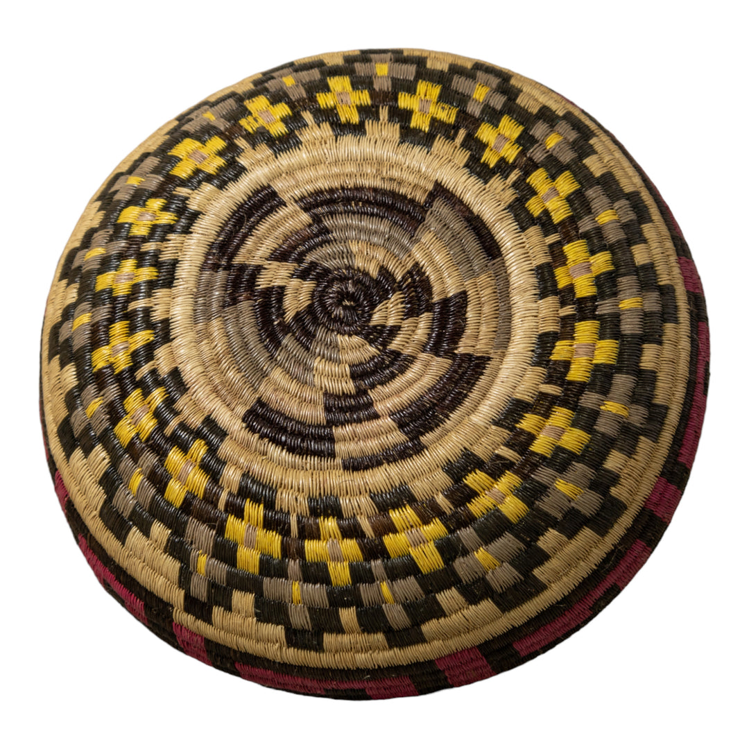 Multi-Color Greek Key Jungle Rainforest Basket