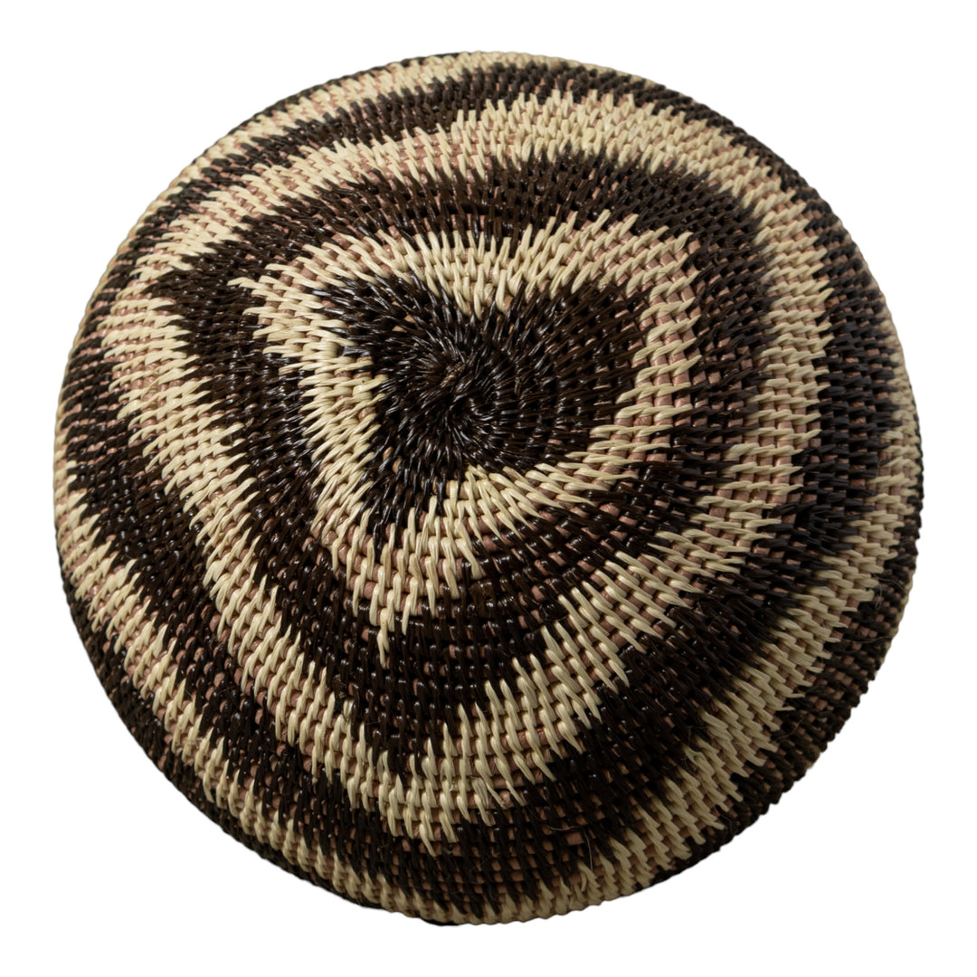 Black And White Swirling Ocean Waves Jungle Rainforest Basket