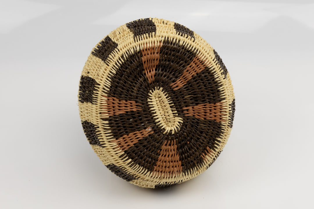 Hand Woven Vintage Hanging Basket Made By Indigenous Artisans