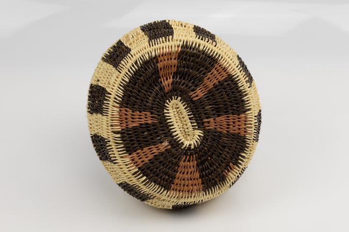 Hand Woven Vintage Hanging Basket Made By Indigenous Artisans