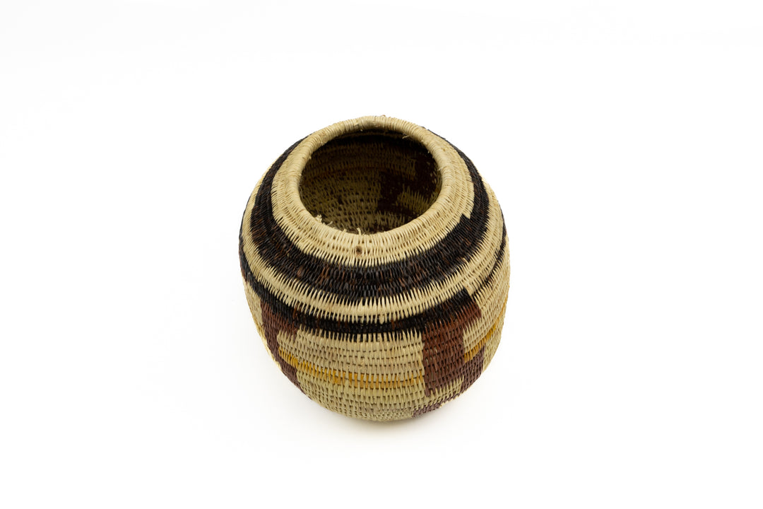 Hand Woven Vintage Basket Made By Indigenous Artisans