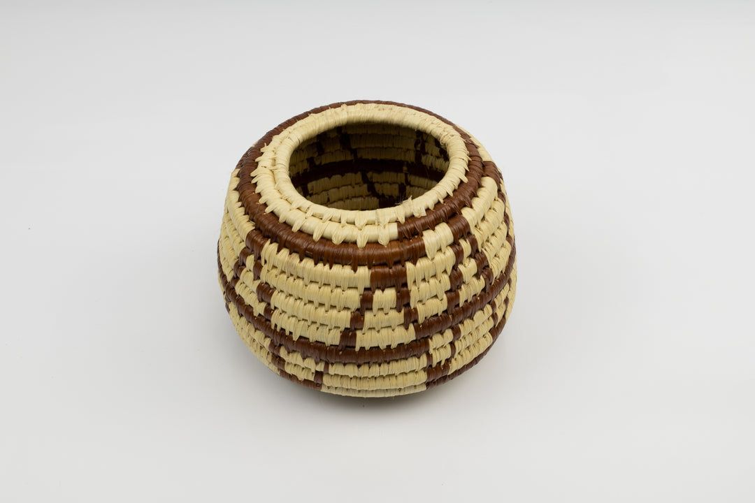 Hand Woven Vintage Basket Made By Indigenous Artisans