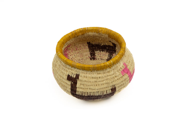Hand Woven Vintage Basket Made By Indigenous Artisans