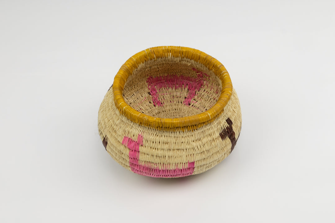 Hand Woven Vintage Basket Made By Indigenous Artisans