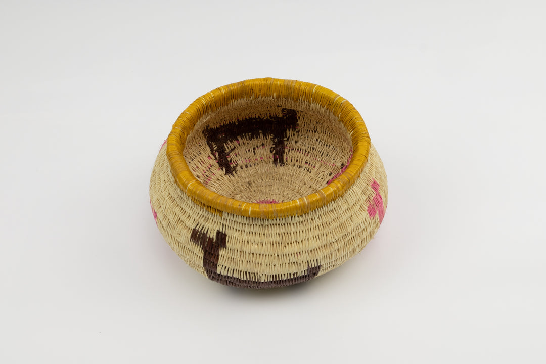Hand Woven Vintage Basket Made By Indigenous Artisans