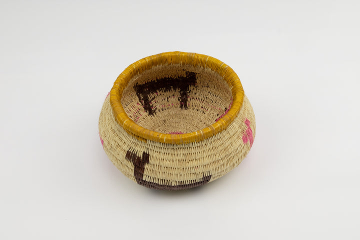 Hand Woven Vintage Basket Made By Indigenous Artisans