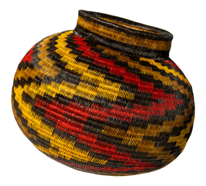 ZigZag Flames Of Fire Woven Basket