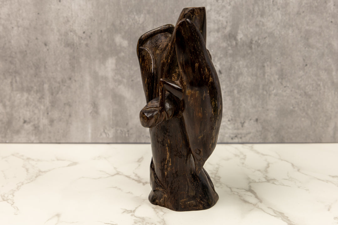 Jungle Bird Figurine, Wood Carving