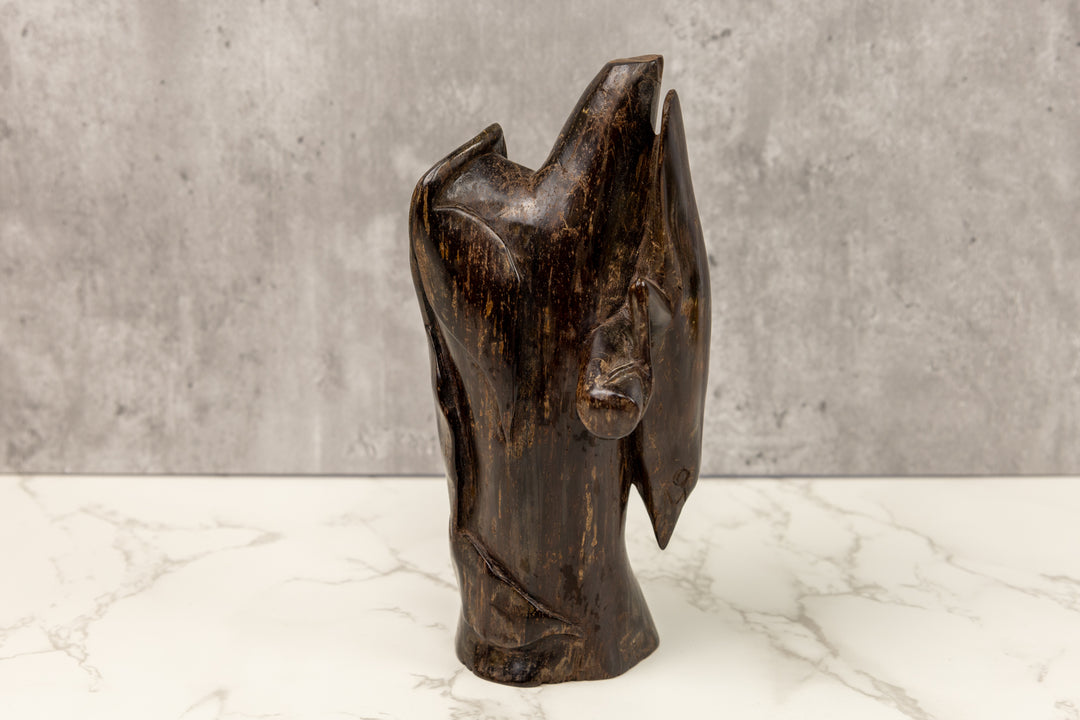 Jungle Bird Figurine, Wood Carving