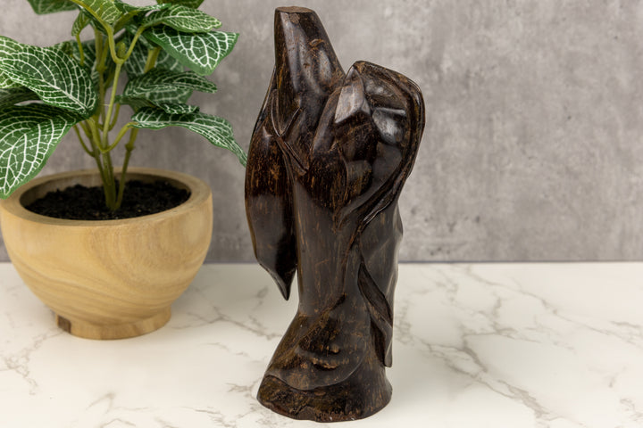 Jungle Bird Figurine, Wood Carving