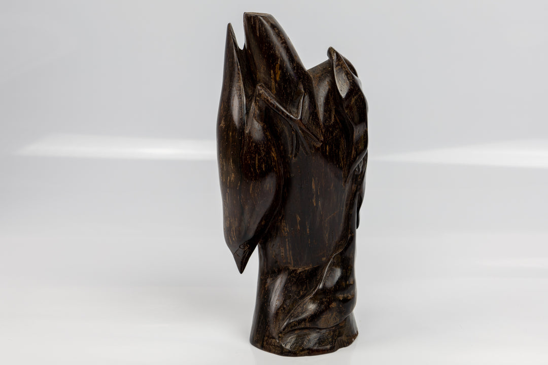 Jungle Bird Figurine, Wood Carving
