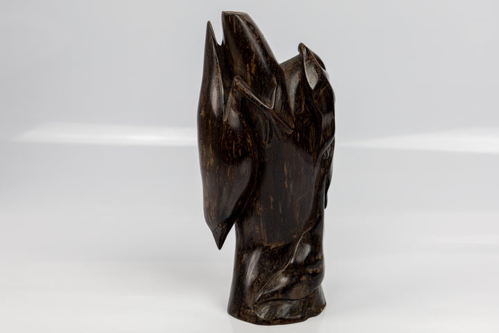 Jungle Bird Figurine, Wood Carving
