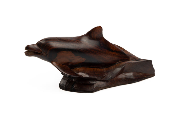 Dolphin Figurine, Wood Carving