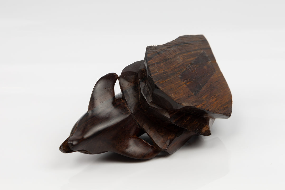 Dolphin Figurine, Wood Carving