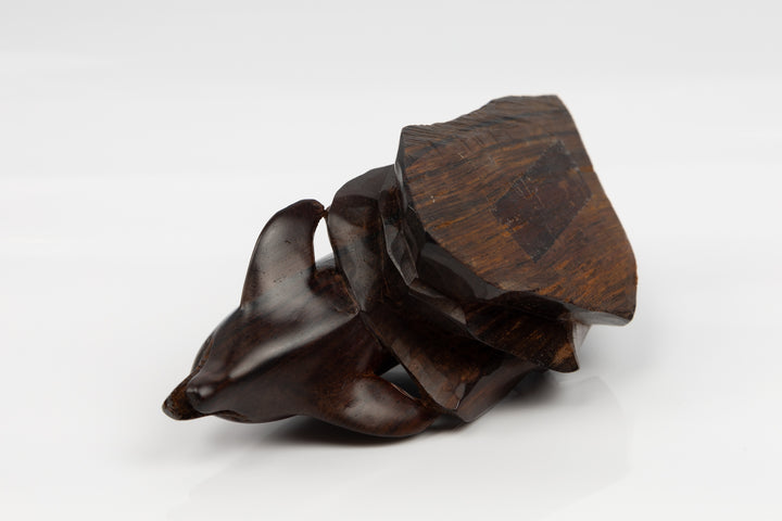 Dolphin Figurine, Wood Carving