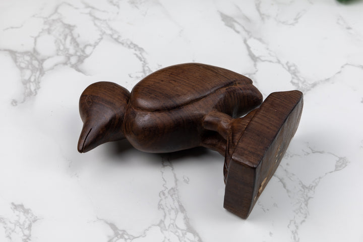 Partiridge Figurine, Wood Carving