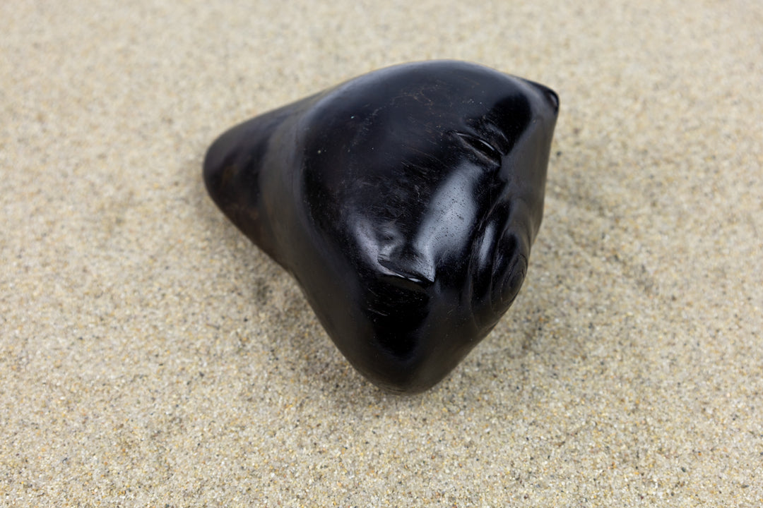 Ocean Seashell Figurine, Wood Carving