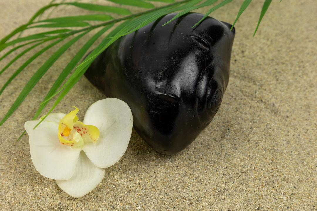 Ocean Seashell Figurine, Wood Carving