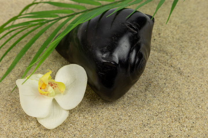Ocean Seashell Figurine, Wood Carving