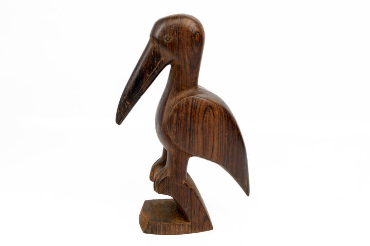 Pelican Figurine, Wood Carving