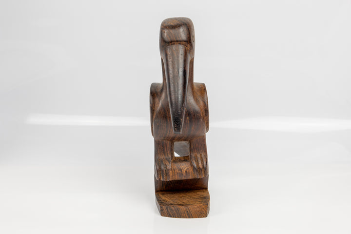 Pelican Figurine, Wood Carving