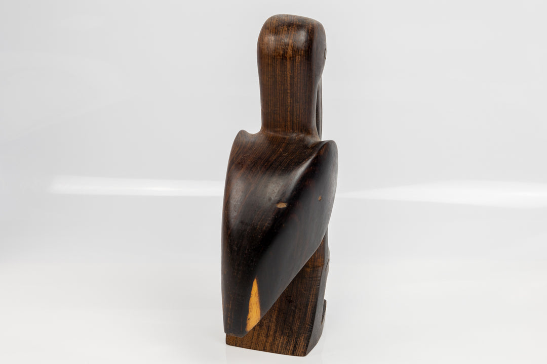 Pelican Figurine, Wood Carving